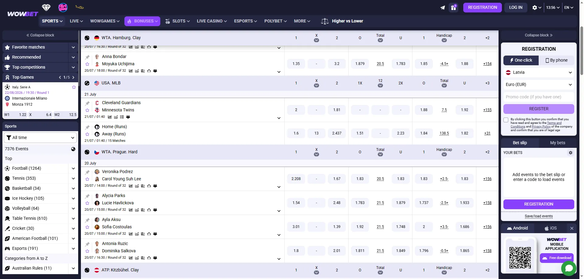 رهانات رياضية حية على wowbet عبر الهاتف في مصر